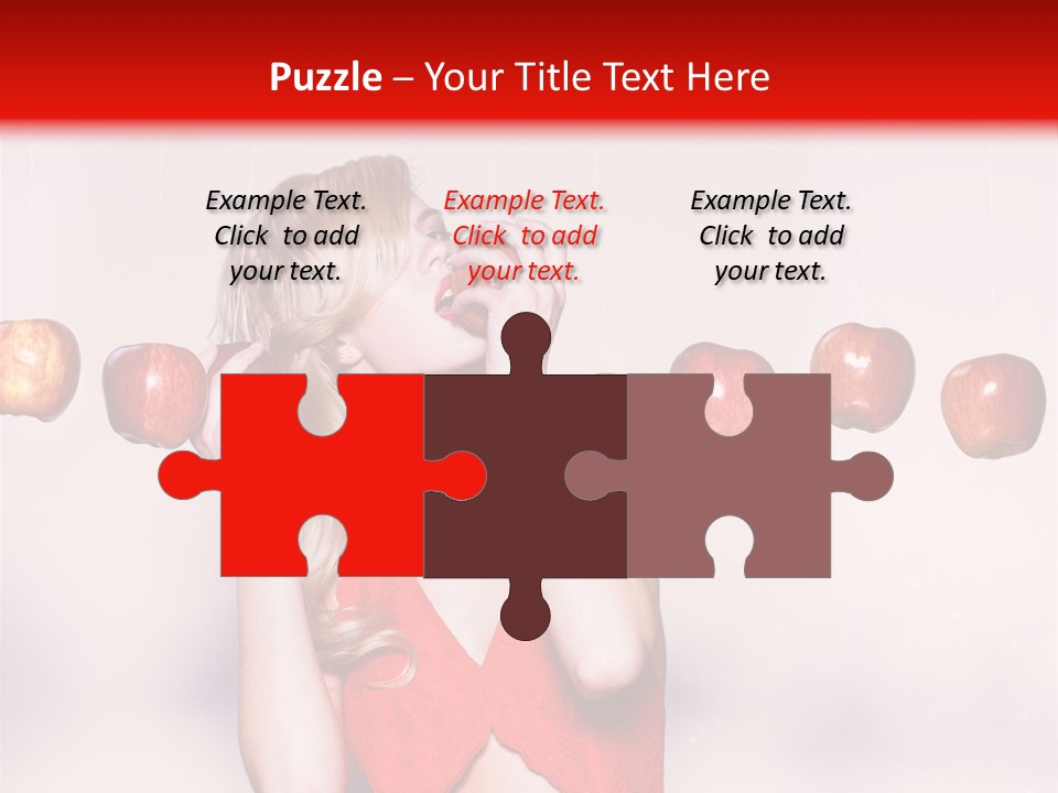 Caucasian Human Eat PowerPoint Template