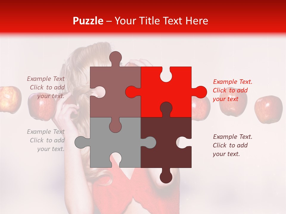 Caucasian Human Eat PowerPoint Template