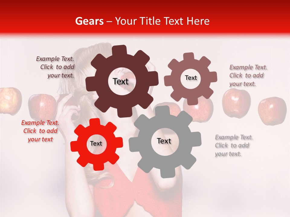 Caucasian Human Eat PowerPoint Template