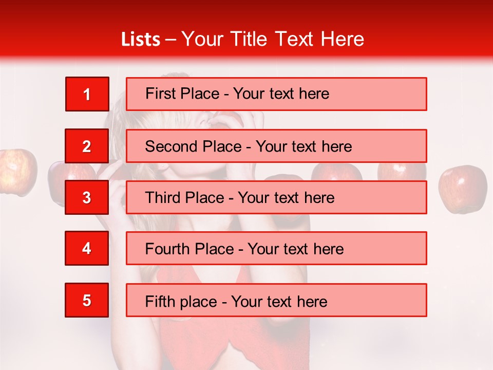 Caucasian Human Eat PowerPoint Template