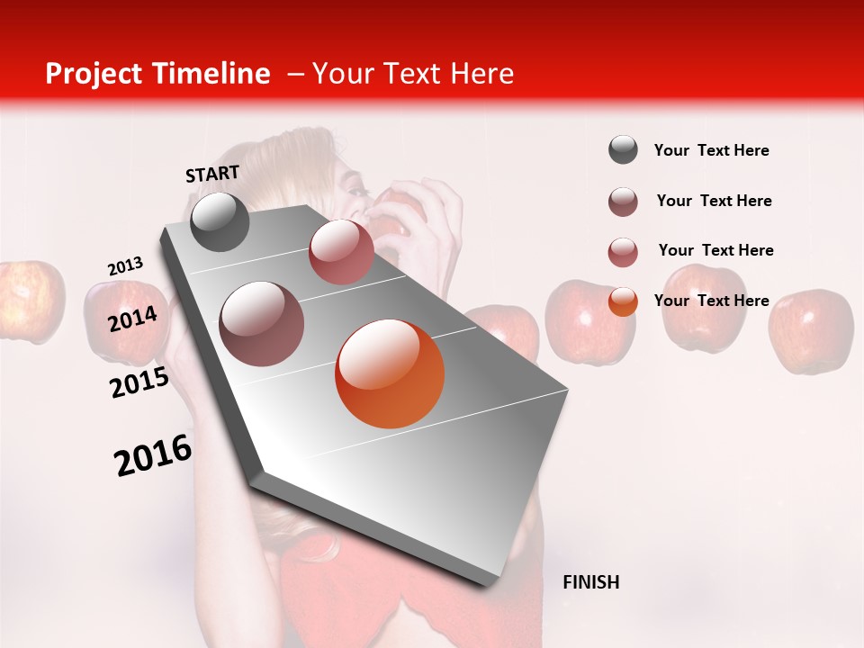 Caucasian Human Eat PowerPoint Template