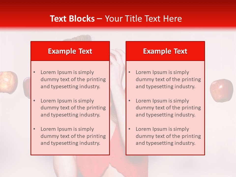 Caucasian Human Eat PowerPoint Template