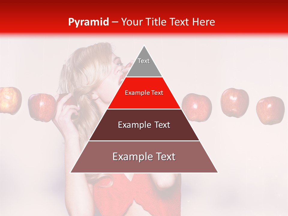 Caucasian Human Eat PowerPoint Template