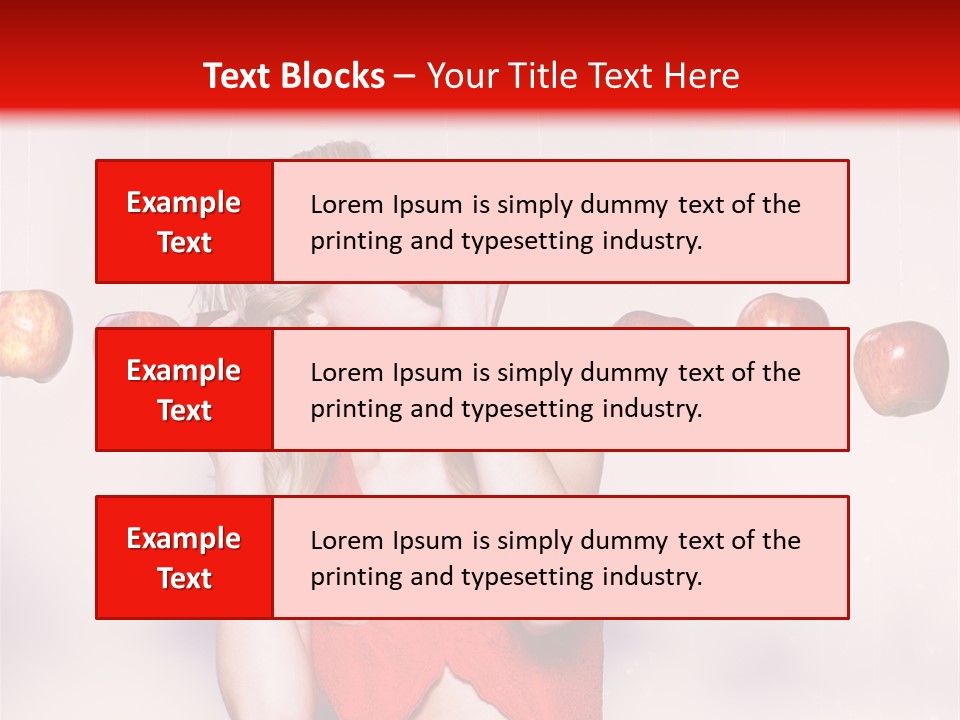 Caucasian Human Eat PowerPoint Template