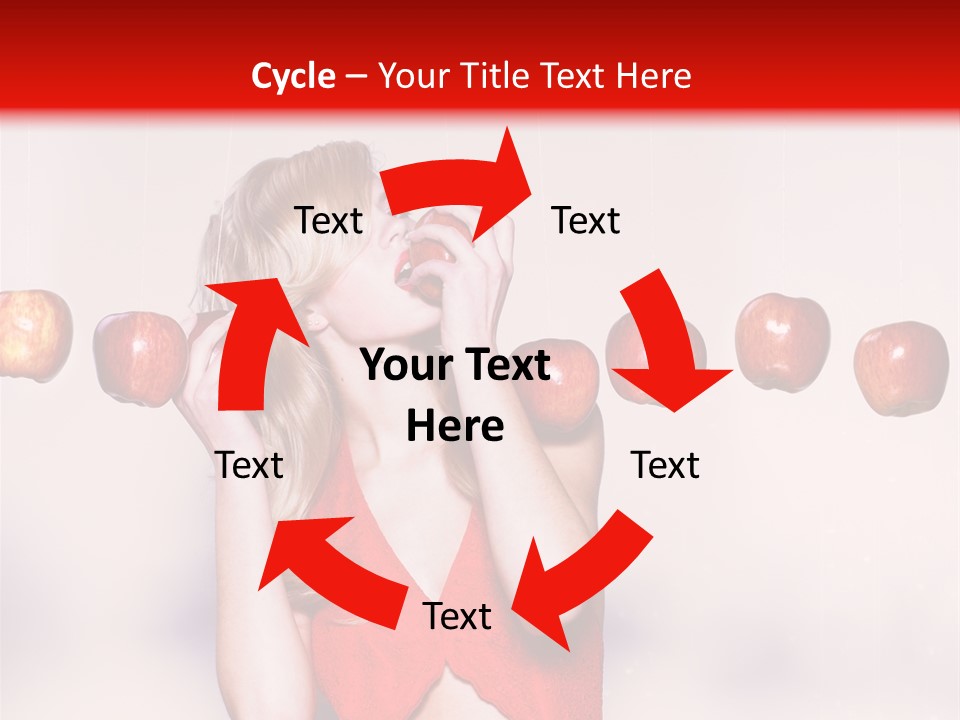 Caucasian Human Eat PowerPoint Template