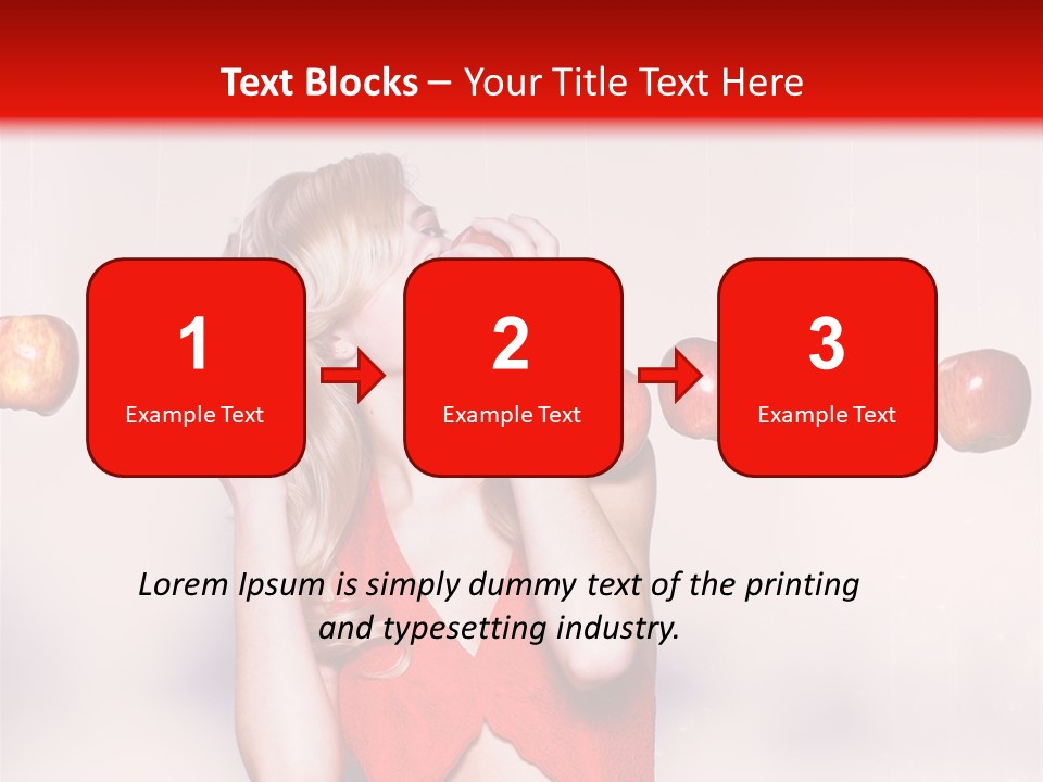 Caucasian Human Eat PowerPoint Template