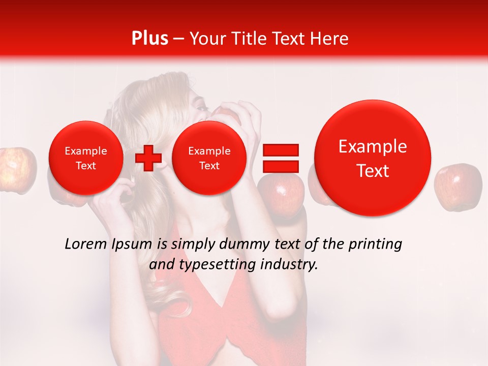 Caucasian Human Eat PowerPoint Template