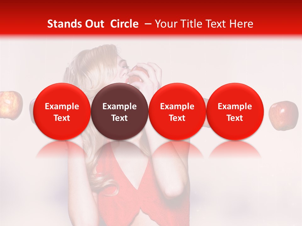 Caucasian Human Eat PowerPoint Template