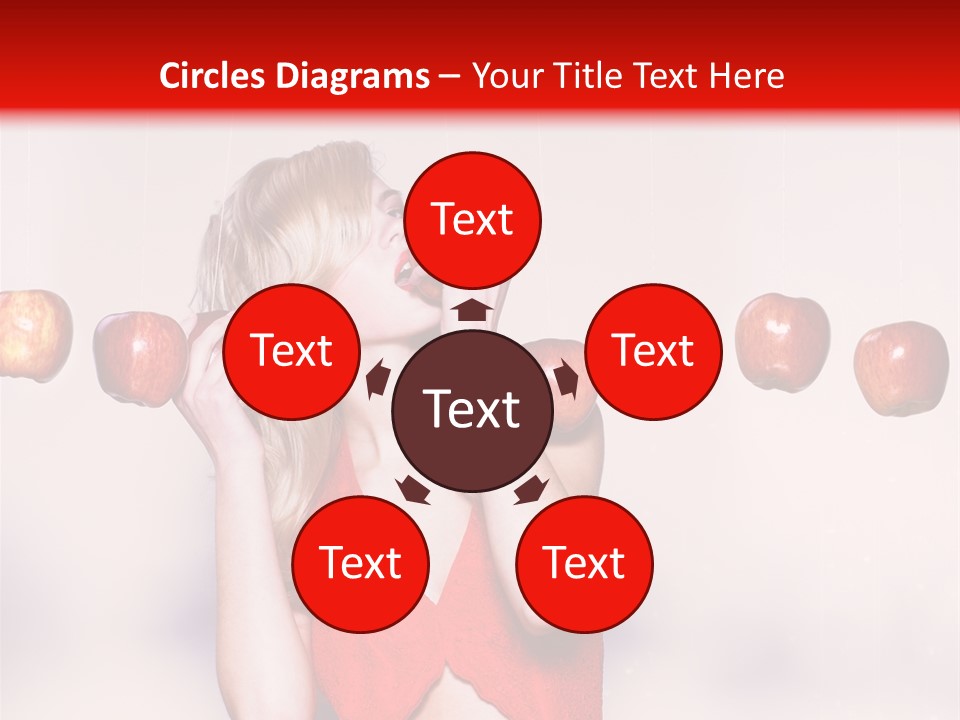 Caucasian Human Eat PowerPoint Template