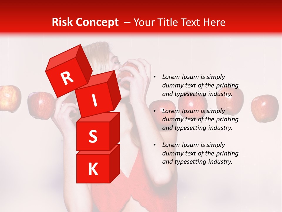 Caucasian Human Eat PowerPoint Template