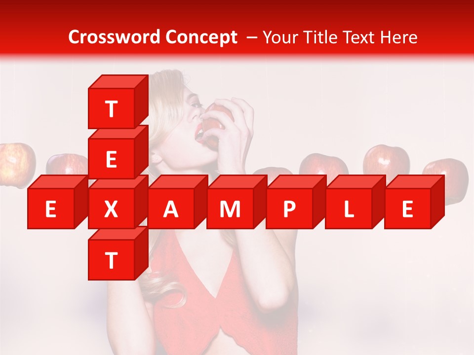 Caucasian Human Eat PowerPoint Template