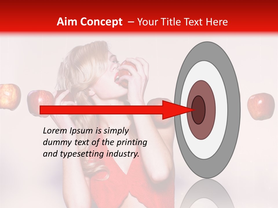 Caucasian Human Eat PowerPoint Template