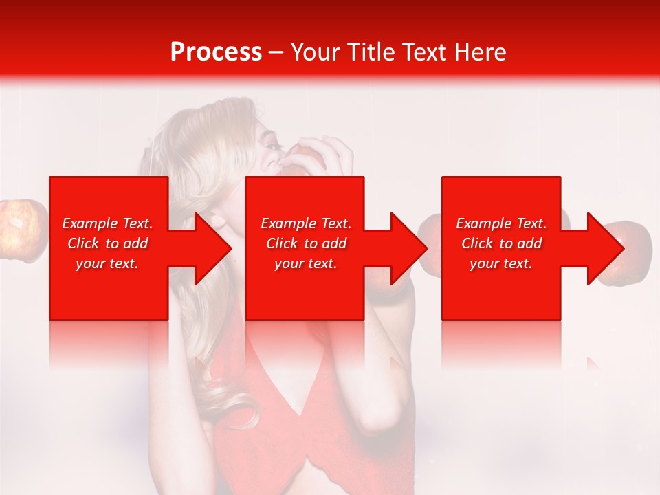 Caucasian Human Eat PowerPoint Template