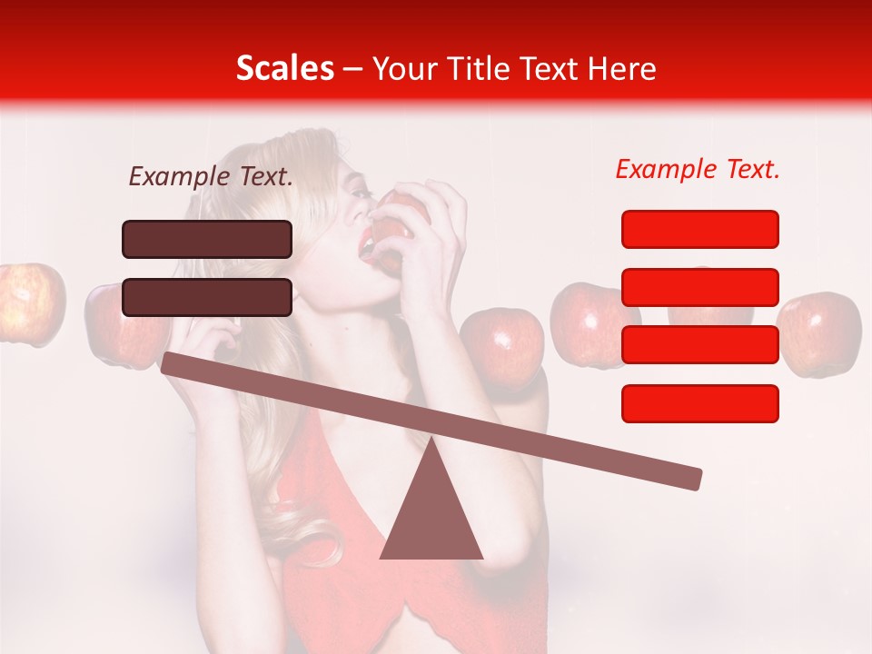 Caucasian Human Eat PowerPoint Template