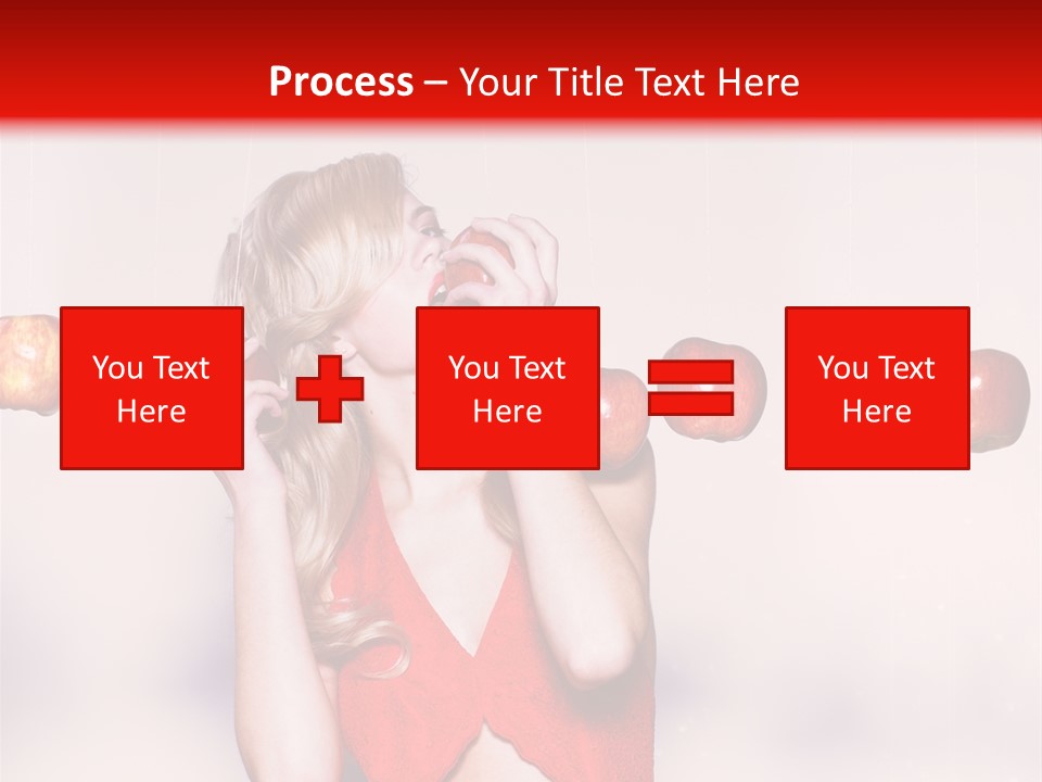 Caucasian Human Eat PowerPoint Template