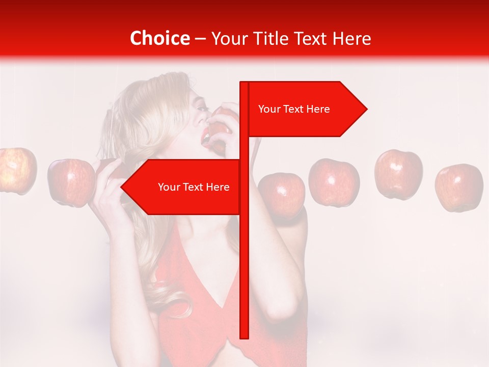 Caucasian Human Eat PowerPoint Template