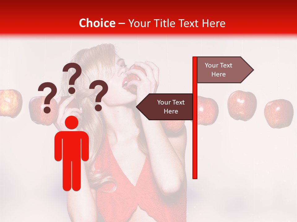 Caucasian Human Eat PowerPoint Template