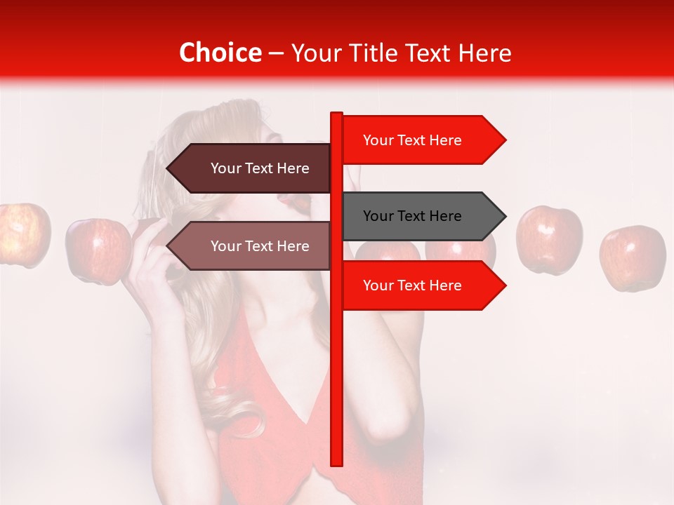 Caucasian Human Eat PowerPoint Template