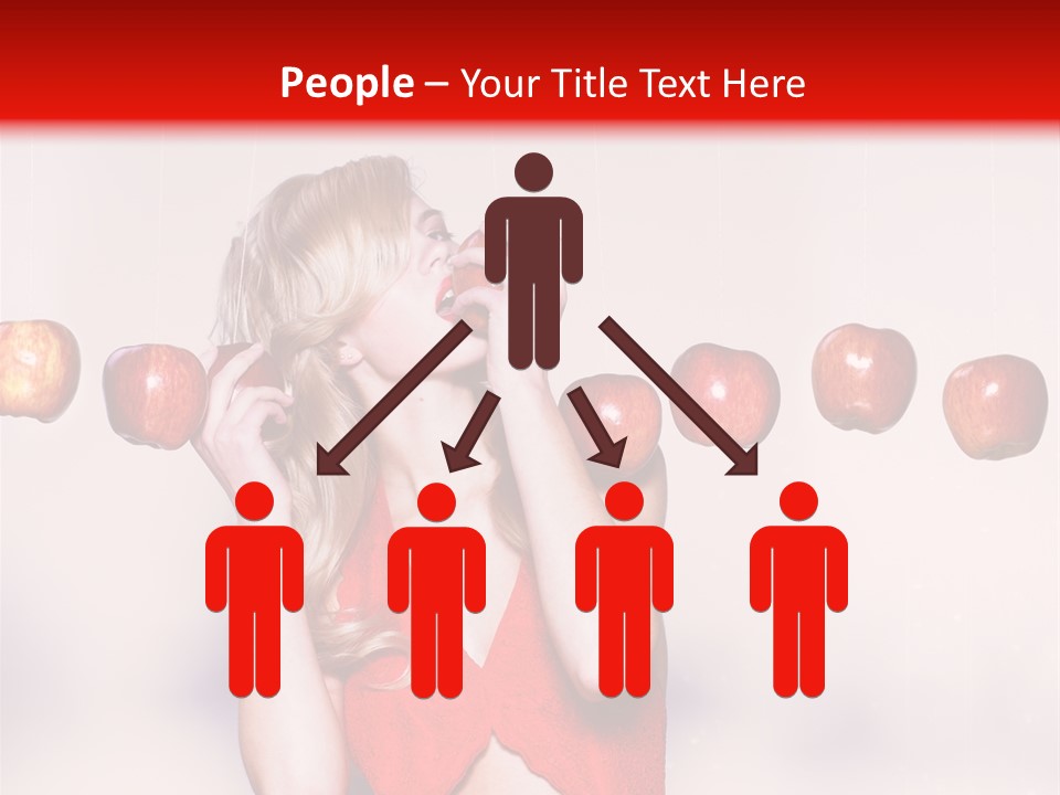 Caucasian Human Eat PowerPoint Template