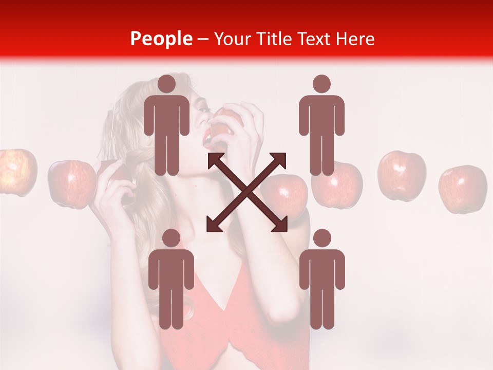 Caucasian Human Eat PowerPoint Template