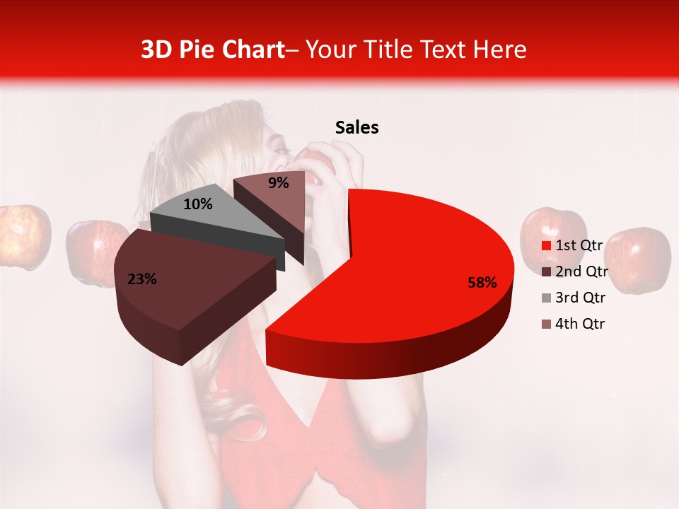 Caucasian Human Eat PowerPoint Template