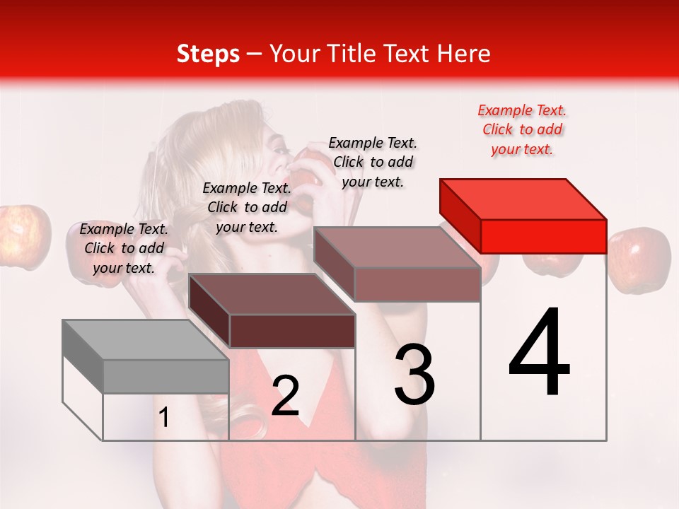 Caucasian Human Eat PowerPoint Template