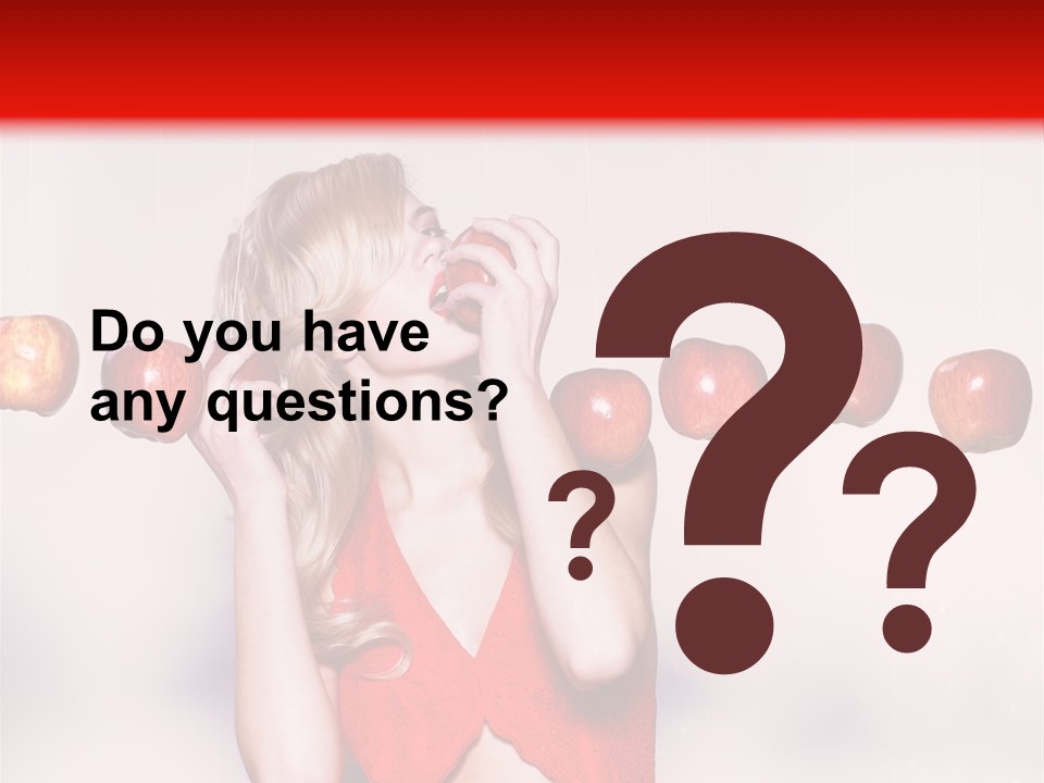 Caucasian Human Eat PowerPoint Template