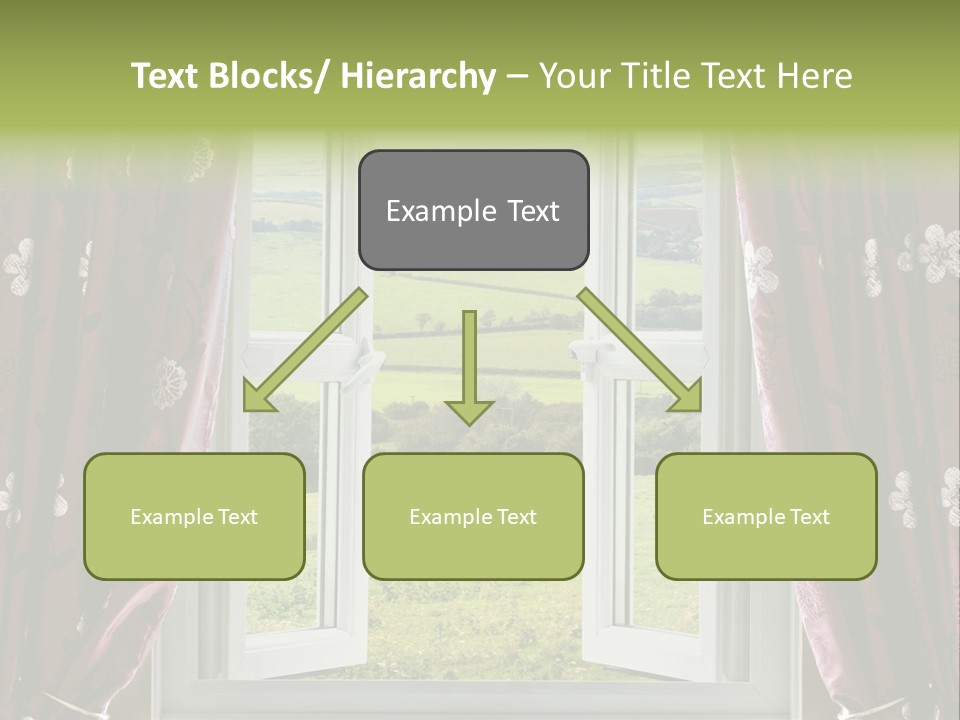Four Living Interior PowerPoint Template