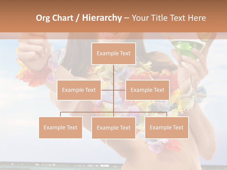 Leisure Beverage Straw PowerPoint Template
