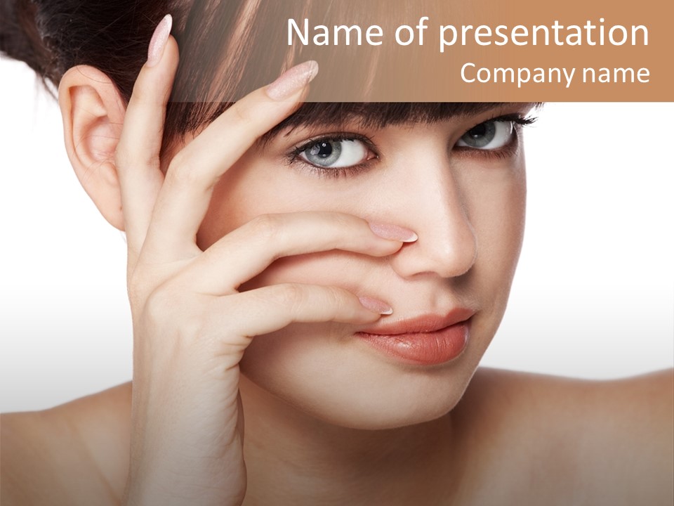 Skincare View Female PowerPoint Template