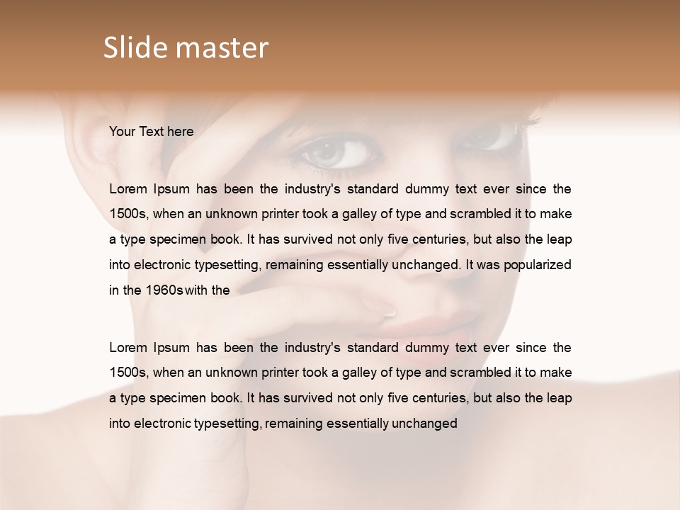 Skincare View Female PowerPoint Template