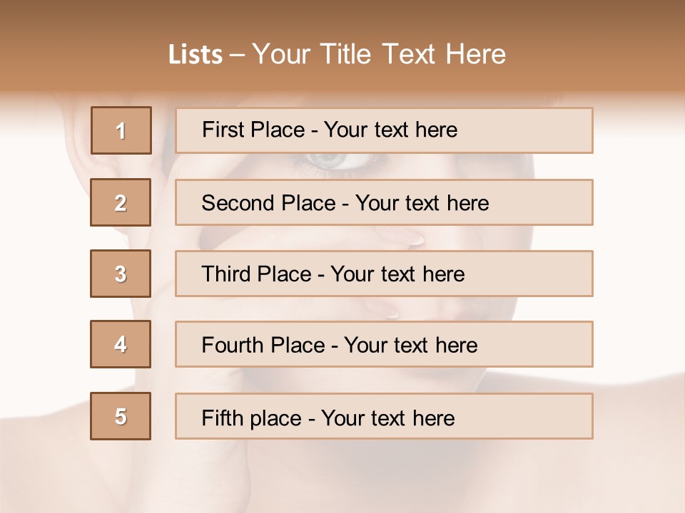 Skincare View Female PowerPoint Template