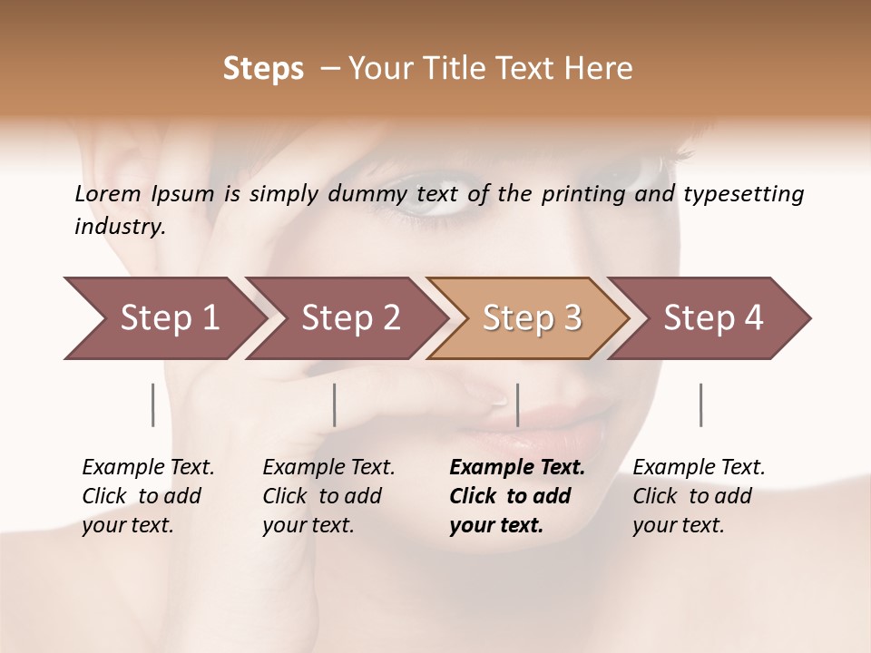 Skincare View Female PowerPoint Template
