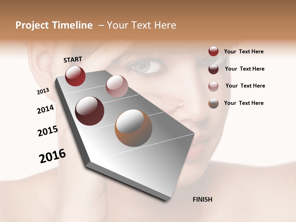 Skincare View Female PowerPoint Template