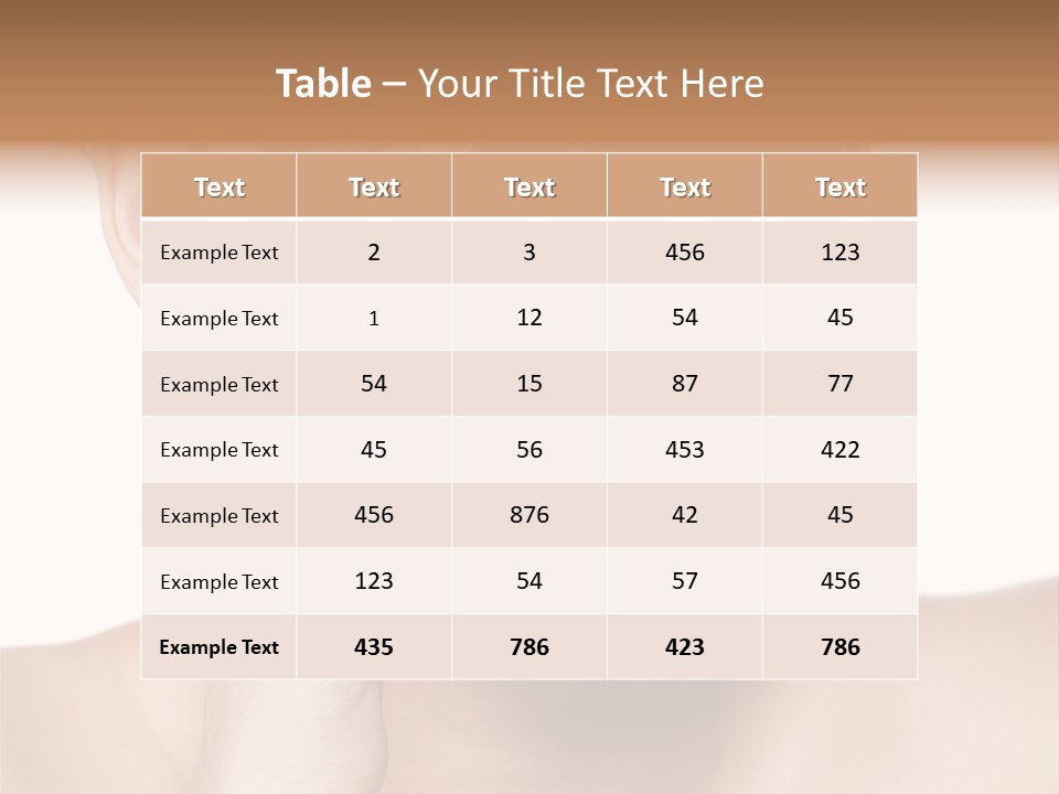 Skincare View Female PowerPoint Template