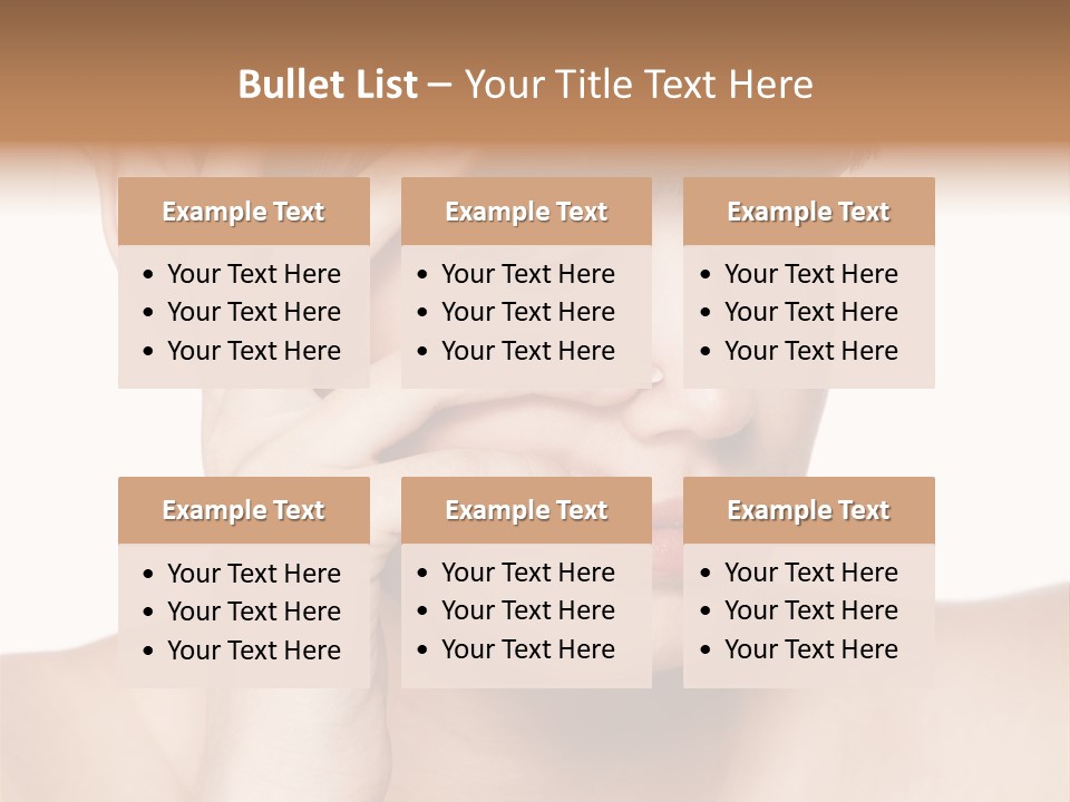 Skincare View Female PowerPoint Template