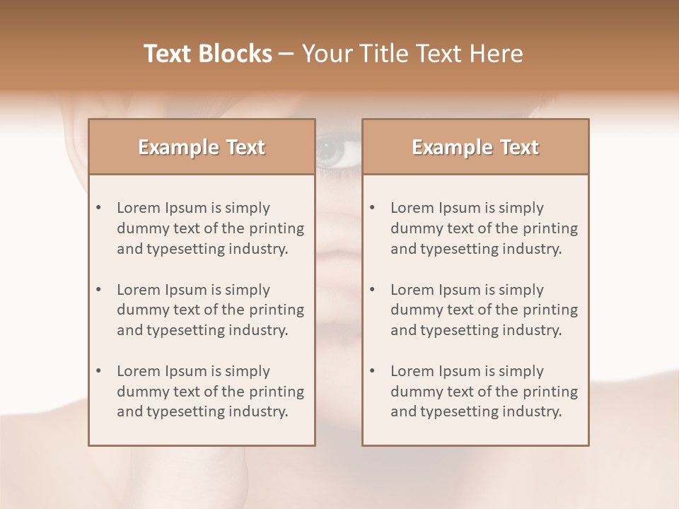 Skincare View Female PowerPoint Template