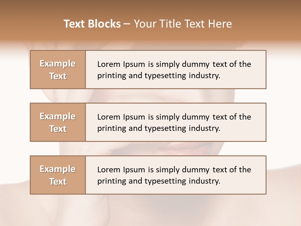Skincare View Female PowerPoint Template
