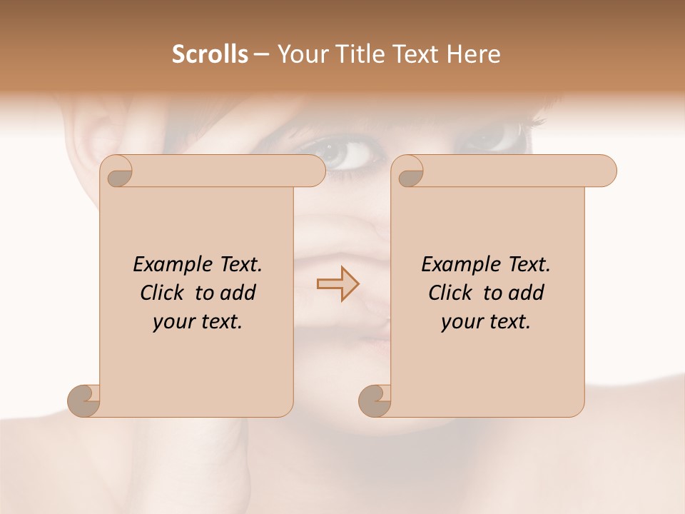 Skincare View Female PowerPoint Template