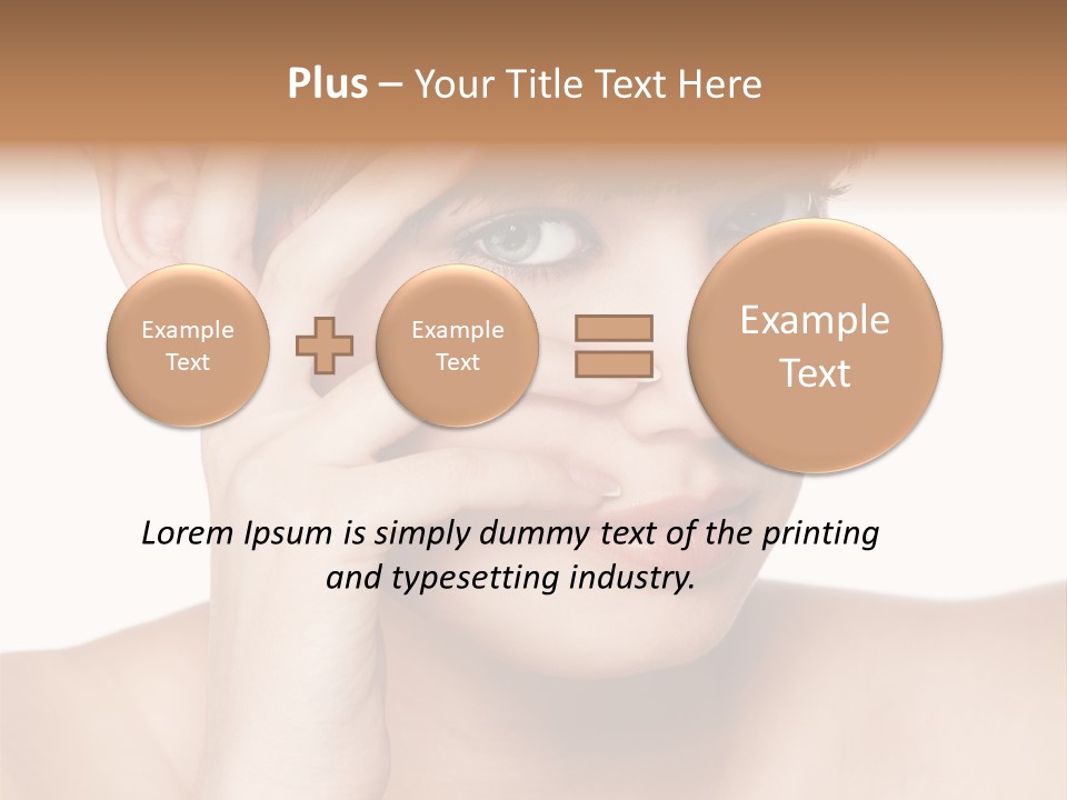 Skincare View Female PowerPoint Template