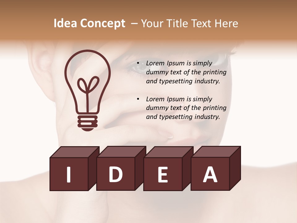 Skincare View Female PowerPoint Template