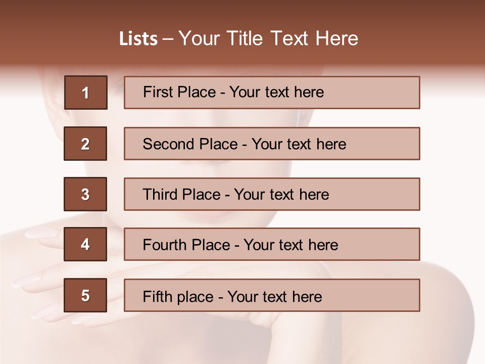 Natural Beautiful Face PowerPoint Template