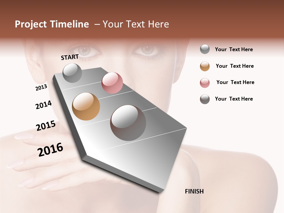 Natural Beautiful Face PowerPoint Template