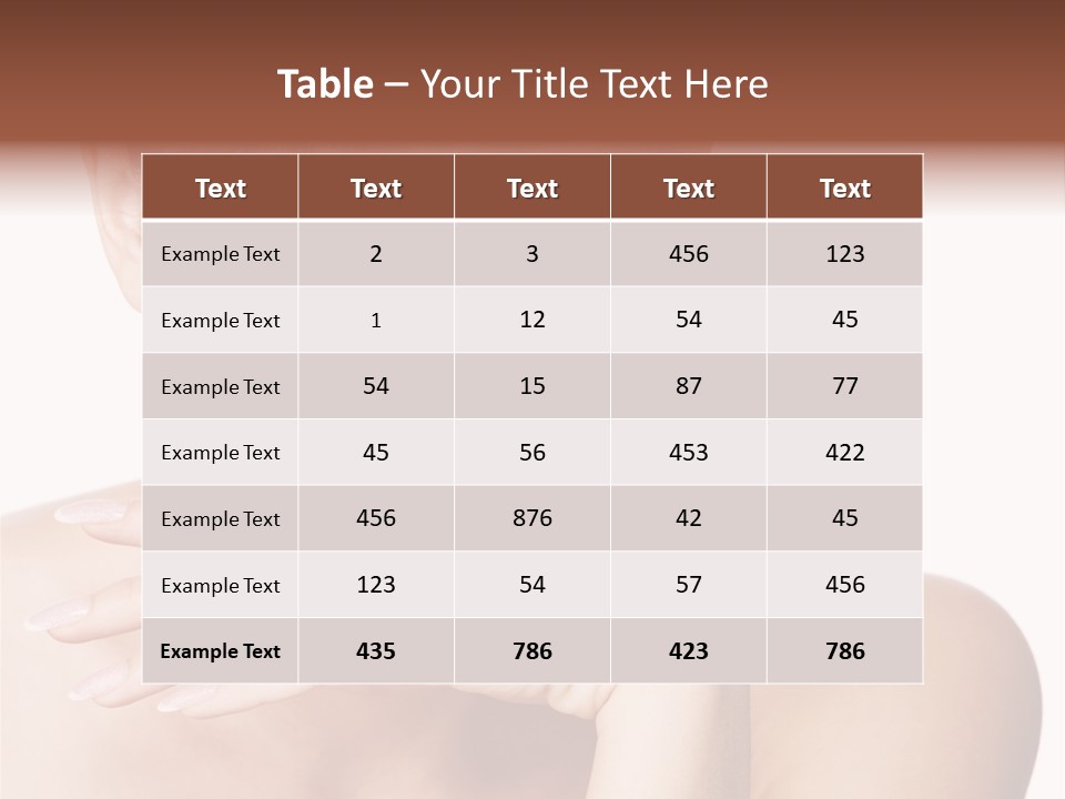 Natural Beautiful Face PowerPoint Template