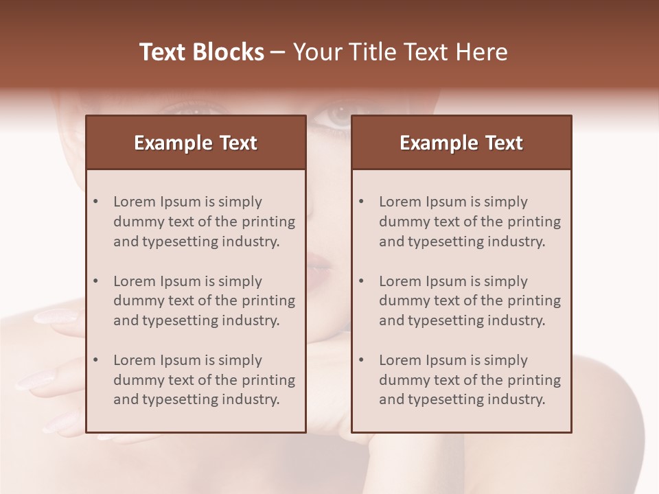 Natural Beautiful Face PowerPoint Template
