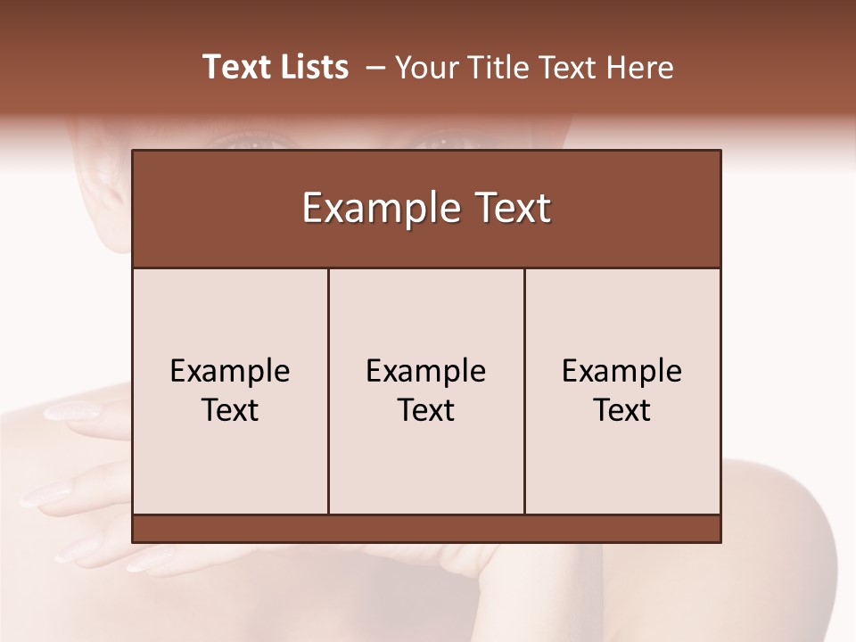 Natural Beautiful Face PowerPoint Template