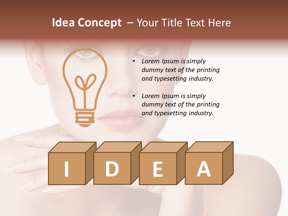 Natural Beautiful Face PowerPoint Template