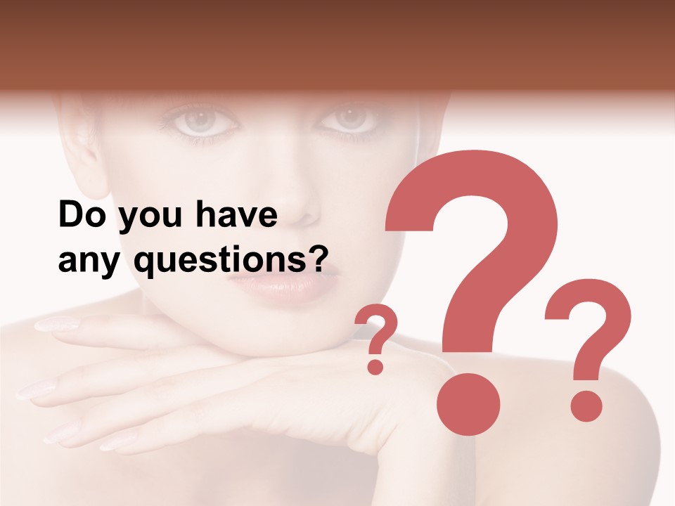 Natural Beautiful Face PowerPoint Template