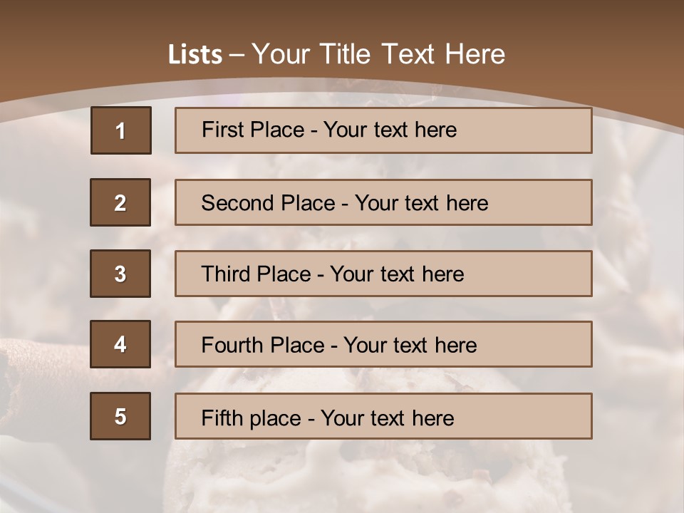 Dessert Culinary Menu PowerPoint Template