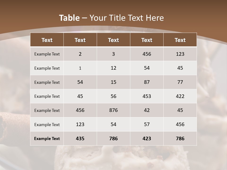Dessert Culinary Menu PowerPoint Template